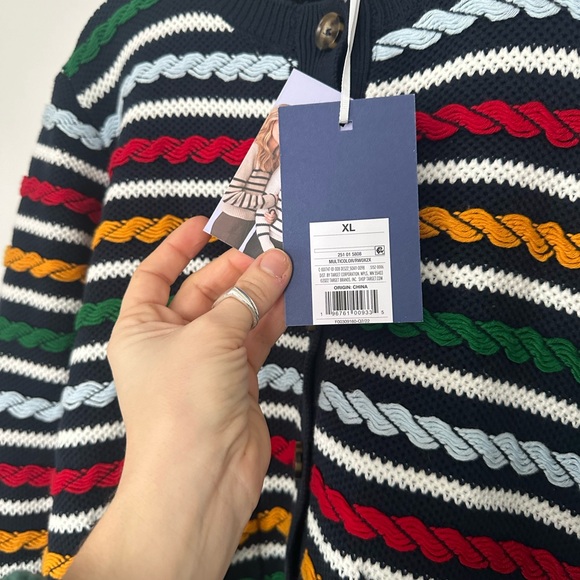 La Ligne x Target NWT Striped Cable Knit Cardigan - Picture 7 of 14